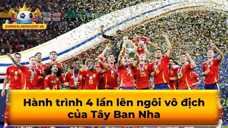 Hành trình 4 lần lên ngôi vô địch của Tây Ban Nha